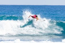 JINZUN HARBOR, TAITUNG COUNTY, TAIWAN - NOVEMBER 9: Amuro Tsuzuki of Japan surfs in Heat 5 of the Round of 32 at the Taiwan Open of Surfing on November 9, 2023 at Jinzun Harbor, Taitung County, Taiwan. (Photo by Cait Miers/World Surf League)