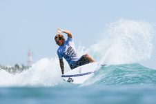 JINZUN HARBOR, TAITUNG COUNTY, TAIWAN - NOVEMBER 9: Bohdie Williams of Australia surfs in Heat 12 of the Round of 64 at the Taiwan Open of Surfing on November 9, 2023 at Jinzun Harbor, Taitung County, Taiwan. (Photo by Cait Miers/World Surf League)