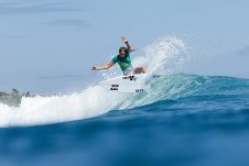 JINZUN HARBOR, TAITUNG COUNTY, TAIWAN - NOVEMBER 10: Charli Hurst of Australia surfs in Heat 4 of the Round of 16 at the Taiwan Open of Surfing on November 10, 2023 at Jinzun Harbor, Taitung County, Taiwan. (Photo by Cait Miers/World Surf League)