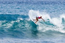 JINZUN HARBOR, TAITUNG COUNTY, TAIWAN - NOVEMBER 8: Charli Hurst of Australia surfs in Heat 6 of the Round of 48 at the Taiwan Open of Surfing on November 8, 2023 at Jinzun Harbor, Taitung County, Taiwan. (Photo by Cait Miers/World Surf League)