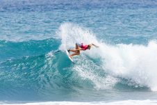 JINZUN HARBOR, TAITUNG COUNTY, TAIWAN - NOVEMBER 8: Charli Hurst of Australia surfs in Heat 6 of the Round of 48 at the Taiwan Open of Surfing on November 8, 2023 at Jinzun Harbor, Taitung County, Taiwan. (Photo by Cait Miers/World Surf League)