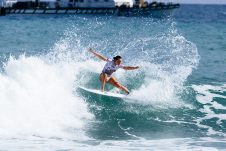 JINZUN HARBOR, TAITUNG COUNTY, TAIWAN - NOVEMBER 8: Coral Durant of Australia surfs in Heat 8 of the Round of 48 at the Taiwan Open of Surfing on November 8, 2023 at Jinzun Harbor, Taitung County, Taiwan. (Photo by Cait Miers/World Surf League)