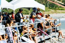 JINZUN HARBOR, TAITUNG COUNTY, TAIWAN - NOVEMBER 12: Crowd at the Taiwan Open of Surfing on November 12, 2023 at Jinzun Harbor, Taitung County, Taiwan. (Photo by Cait Miers/World Surf League)