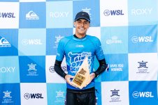 JINZUN HARBOR, TAITUNG COUNTY, TAIWAN - NOVEMBER 12: Dakoda Walters of Australia after winning the Final at the Taiwan Open of Surfing on November 12, 2023 at Jinzun Harbor, Taitung County, Taiwan. (Photo by Cait Miers/World Surf League)