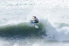 JINZUN HARBOR, TAITUNG COUNTY, TAIWAN - NOVEMBER 12: Joel Vaughan of Australia surfs in Heat 2 of the Round of 16 at the Taiwan Open of Surfing on November 12, 2023 at Jinzun Harbor, Taitung County, Taiwan. (Photo by Cait Miers/World Surf League)