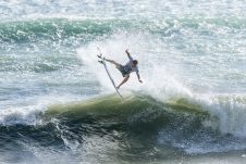 JINZUN HARBOR, TAITUNG COUNTY, TAIWAN - NOVEMBER 12: Joel Vaughan of Australia surfs in Heat 2 of the Round of 16 at the Taiwan Open of Surfing on November 12, 2023 at Jinzun Harbor, Taitung County, Taiwan. (Photo by Cait Miers/World Surf League)