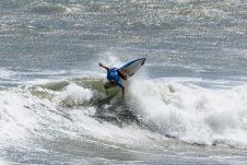 JINZUN HARBOR, TAITUNG COUNTY, TAIWAN - NOVEMBER 12: Joel Vaughan of Australia surfs in Heat 2 of the Quarterfinals at the Taiwan Open of Surfing on November 12, 2023 at Jinzun Harbor, Taitung County, Taiwan. (Photo by Cait Miers/World Surf League)