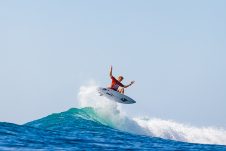 JINZUN HARBOR, TAITUNG COUNTY, TAIWAN - NOVEMBER 9: Kalani Ball of Australia surfs in Heat 11 of the Round of 64 at the Taiwan Open of Surfing on November 9, 2023 at Jinzun Harbor, Taitung County, Taiwan. (Photo by Cait Miers/World Surf League)