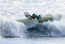 JINZUN HARBOR, TAITUNG COUNTY, TAIWAN - NOVEMBER 12: Keijiro Nishi of Japan surfs in Heat 3 of the Round of 16 at the Taiwan Open of Surfing on November 12, 2023 at Jinzun Harbor, Taitung County, Taiwan. (Photo by Cait Miers/World Surf League)