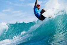 JINZUN HARBOR, TAITUNG COUNTY, TAIWAN - NOVEMBER 9: Keijiro Nishi of Japan  surfs in Heat 14 of the Round of 64 at the Taiwan Open of Surfing on November 9, 2023 at Jinzun Harbor, Taitung County, Taiwan. (Photo by Cait Miers/World Surf League)