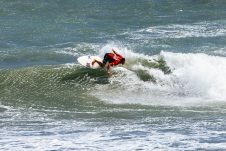 JINZUN HARBOR, TAITUNG COUNTY, TAIWAN - NOVEMBER 12: Keijiro Nishi of Japan surfs in Heat 3 of the Quarterfinals at the Taiwan Open of Surfing on November 12, 2023 at Jinzun Harbor, Taitung County, Taiwan. (Photo by Cait Miers/World Surf League)