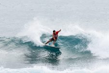 JINZUN HARBOR, TAITUNG COUNTY, TAIWAN - NOVEMBER 8: Kenta Ishikawa of Japan surfs in Heat 13 of the Round of 96 at the Taiwan Open of Surfing on November 8, 2023 at Jinzun Harbor, Taitung County, Taiwan. (Photo by Cait Miers/World Surf League)