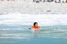 JINZUN HARBOR, TAITUNG COUNTY, TAIWAN - NOVEMBER 9: Ketut Agus of Indonesia  surfs in Heat 12 of the Round of 64 at the Taiwan Open of Surfing on November 9, 2023 at Jinzun Harbor, Taitung County, Taiwan. (Photo by Cait Miers/World Surf League)