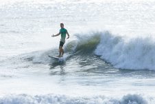 JINZUN HARBOR, TAITUNG COUNTY, TAIWAN - NOVEMBER 12: Kian Martin of Sweden surfs in Heat 1 of the Round of 16 at the Taiwan Open of Surfing on November 12, 2023 at Jinzun Harbor, Taitung County, Taiwan. (Photo by Cait Miers/World Surf League)