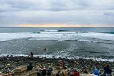 JINZUN HARBOR, TAITUNG COUNTY, TAIWAN - NOVEMBER 8: Lineup at the Taiwan Open of Surfing on November 8, 2023 at Jinzun Harbor, Taitung County, Taiwan. (Photo by Cait Miers/World Surf League)