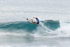 JINZUN HARBOR, TAITUNG COUNTY, TAIWAN - NOVEMBER 8: Maddy Job of Australia surfs in Heat 13 of the Round of 96 at the Taiwan Open of Surfing on November 8, 2023 at Jinzun Harbor, Taitung County, Taiwan. (Photo by Cait Miers/World Surf League)
