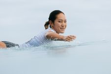 JINZUN HARBOR, TAITUNG COUNTY, TAIWAN - NOVEMBER 8: Maiko Miyasaka of Japan surfs in Heat 1 of the Round of 48 at the Taiwan Open of Surfing on November 8, 2023 at Jinzun Harbor, Taitung County, Taiwan. (Photo by Cait Miers/World Surf League)