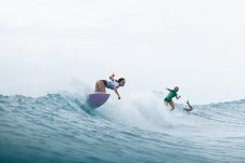 JINZUN HARBOR, TAITUNG COUNTY, TAIWAN - NOVEMBER 8: Maiko Miyasaka of Japan surfs in Heat 1 of the Round of 48 at the Taiwan Open of Surfing on November 8, 2023 at Jinzun Harbor, Taitung County, Taiwan. (Photo by Cait Miers/World Surf League)