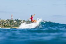JINZUN HARBOR, TAITUNG COUNTY, TAIWAN - NOVEMBER 10: Paige Hareb of New Zealand surfs in Heat 4 of the Round of 16 at the Taiwan Open of Surfing on November 10, 2023 at Jinzun Harbor, Taitung County, Taiwan. (Photo by Cait Miers/World Surf League)