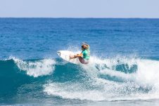 JINZUN HARBOR, TAITUNG COUNTY, TAIWAN - NOVEMBER 9: Piper Harrison of Australia surfs in Heat 5 of the Round of 32 at the Taiwan Open of Surfing on November 9, 2023 at Jinzun Harbor, Taitung County, Taiwan. (Photo by Cait Miers/World Surf League)