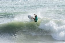 JINZUN HARBOR, TAITUNG COUNTY, TAIWAN - NOVEMBER 12: Raiha Onou of Japan surfs in Heat 2 of the Round of 16 at the Taiwan Open of Surfing on November 12, 2023 at Jinzun Harbor, Taitung County, Taiwan. (Photo by Cait Miers/World Surf League)