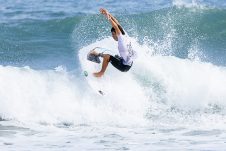 JINZUN HARBOR, TAITUNG COUNTY, TAIWAN - NOVEMBER 8: Raiha Onou of Japan surfs in Heat 1 of the Round of 64 at the Taiwan Open of Surfing on November 8, 2023 at Jinzun Harbor, Taitung County, Taiwan. (Photo by Cait Miers/World Surf League)