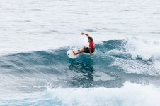 JINZUN HARBOR, TAITUNG COUNTY, TAIWAN - NOVEMBER 9: Raiha Onou of Japan surfs in Heat 2 of the Round of 32 at the Taiwan Open of Surfing on November 9, 2023 at Jinzun Harbor, Taitung County, Taiwan. (Photo by Cait Miers/World Surf League)