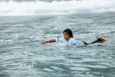 JINZUN HARBOR, TAITUNG COUNTY, TAIWAN - NOVEMBER 8: Ren Kano of Japan surfs in Heat 15 of the Round of 96 at the Taiwan Open of Surfing on November 8, 2023 at Jinzun Harbor, Taitung County, Taiwan. (Photo by Cait Miers/World Surf League)