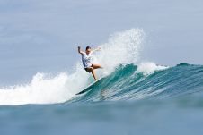 JINZUN HARBOR, TAITUNG COUNTY, TAIWAN - NOVEMBER 10: Rosie Smart of Australia surfs in Heat 3 of the Round of 16 at the Taiwan Open of Surfing on November 10, 2023 at Jinzun Harbor, Taitung County, Taiwan. (Photo by Cait Miers/World Surf League)