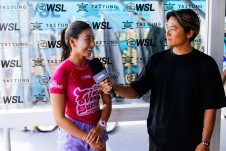 JINZUN HARBOR, TAITUNG COUNTY, TAIWAN - NOVEMBER 8: Shino Matsuda of Japan after surfing in Heat 5 of the Round of 48 at the Taiwan Open of Surfing on November 8, 2023 at Jinzun Harbor, Taitung County, Taiwan. (Photo by Cait Miers/World Surf League)