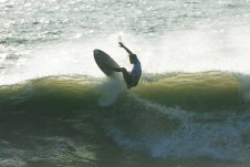 JINZUN HARBOR, TAITUNG COUNTY, TAIWAN - NOVEMBER 12: Shohei Kato of Japan surfs in Heat 1 of the Round of 16 at the Taiwan Open of Surfing on November 12, 2023 at Jinzun Harbor, Taitung County, Taiwan. (Photo by Cait Miers/World Surf League)