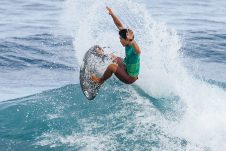 JINZUN HARBOR, TAITUNG COUNTY, TAIWAN - NOVEMBER 9: Shohei Kato of Japan surfs in Heat 2 of the Round of 32 at the Taiwan Open of Surfing on November 9, 2023 at Jinzun Harbor, Taitung County, Taiwan. (Photo by Cait Miers/World Surf League)