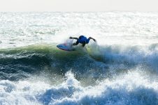 JINZUN HARBOR, TAITUNG COUNTY, TAIWAN - NOVEMBER 12: Tully Wylie of Australia surfs in Heat 1 of the Round of 16 at the Taiwan Open of Surfing on November 12, 2023 at Jinzun Harbor, Taitung County, Taiwan. (Photo by Cait Miers/World Surf League)
