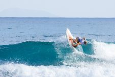 JINZUN HARBOR, TAITUNG COUNTY, TAIWAN - NOVEMBER 9: Willow Hardy of Australia surfs in Heat 7 of the Round of 32 at the Taiwan Open of Surfing on November 9, 2023 at Jinzun Harbor, Taitung County, Taiwan. (Photo by Cait Miers/World Surf League)