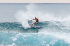 JINZUN HARBOR, TAITUNG COUNTY, TAIWAN - NOVEMBER 8: Winter Vincent of Australia surfs in Heat 11 of the Round of 96 at the Taiwan Open of Surfing on November 8, 2023 at Jinzun Harbor, Taitung County, Taiwan. (Photo by Cait Miers/World Surf League)