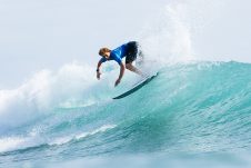 JINZUN HARBOR, TAITUNG COUNTY, TAIWAN - NOVEMBER 9: Xavier Huxtable of Australia surfs in Heat 12 of the Round of 64 at the Taiwan Open of Surfing on November 9, 2023 at Jinzun Harbor, Taitung County, Taiwan. (Photo by Cait Miers/World Surf League)